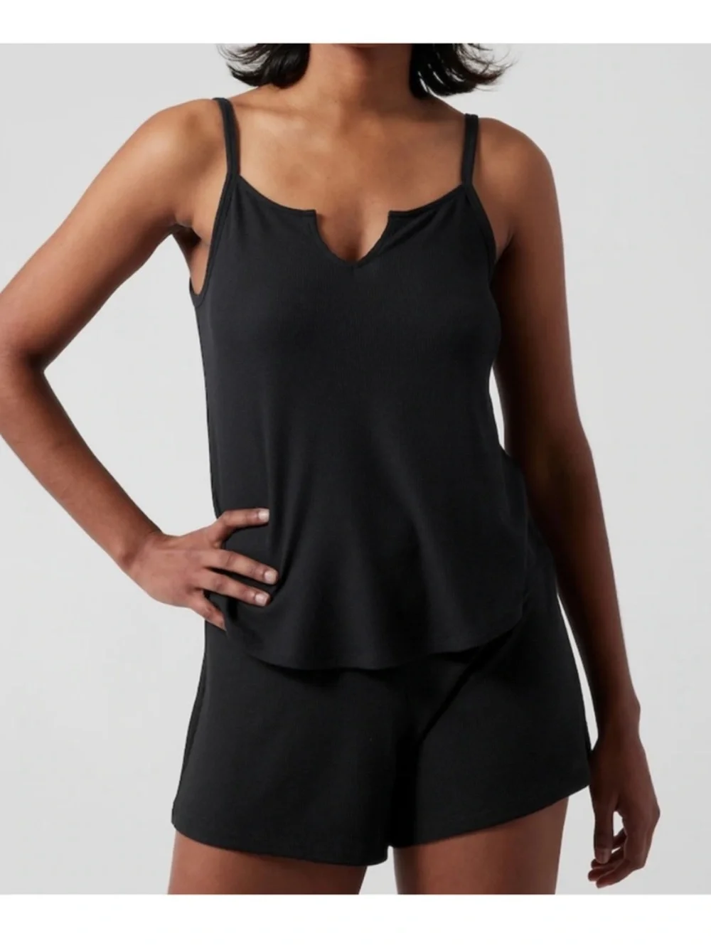NEW Athleta Wind Down Sleep Set Black Medium - Picture 1 of 6